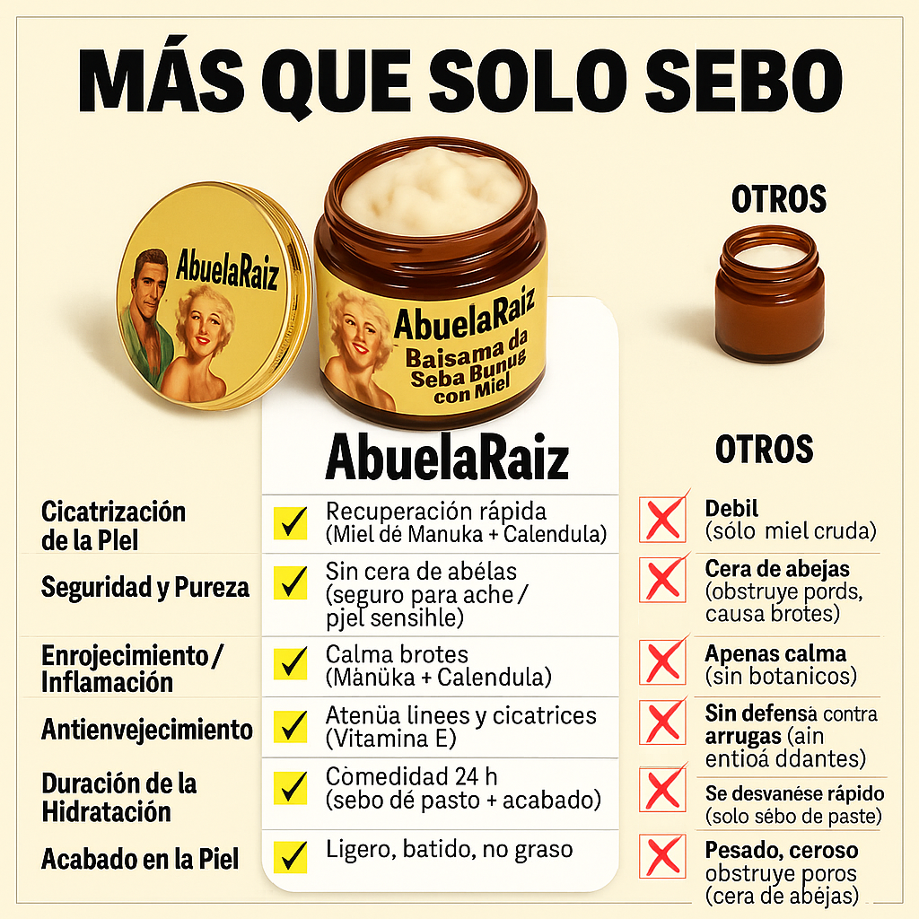 Crema Facial Batida de Sebo de Res y Miel de Manuka