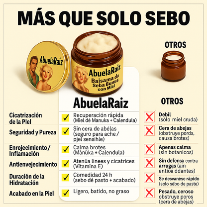 Crema Facial Batida de Sebo de Res y Miel de Manuka