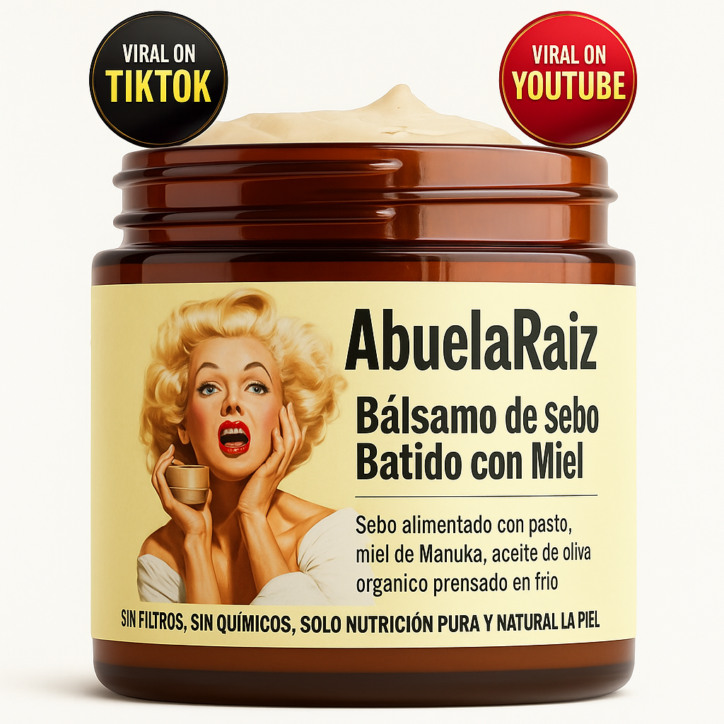 Crema Facial Batida de Sebo de Res y Miel de Manuka